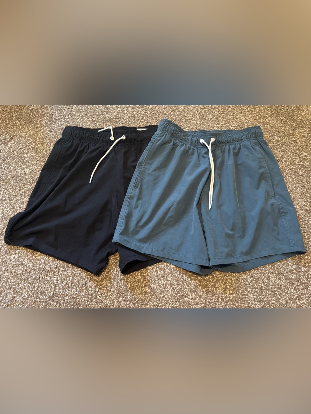 Hollister Black & Teal Men's Swim Trunks Set